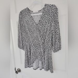 Cute Cross Body Blouse Top